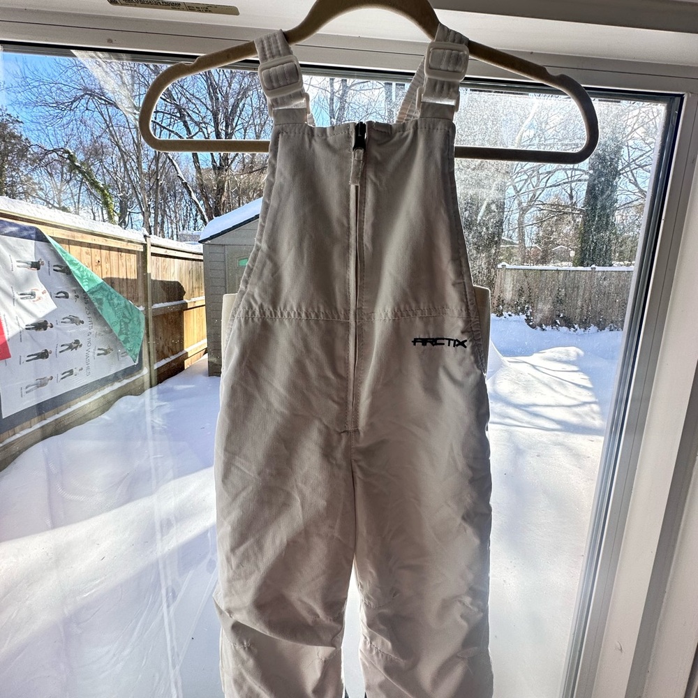 Arctix White Jumpsuit with Full-Length Legs and Adjustable Shoulder Straps